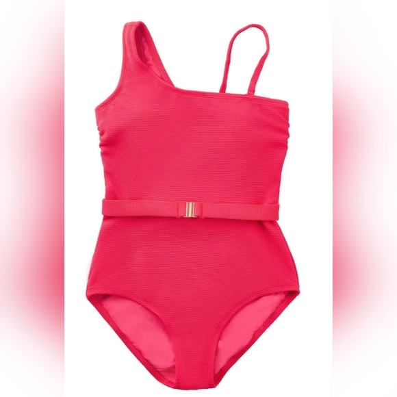 Loft Women's Asymmetrical Textured One-Piece Swimsuit - Picture 4 of 9